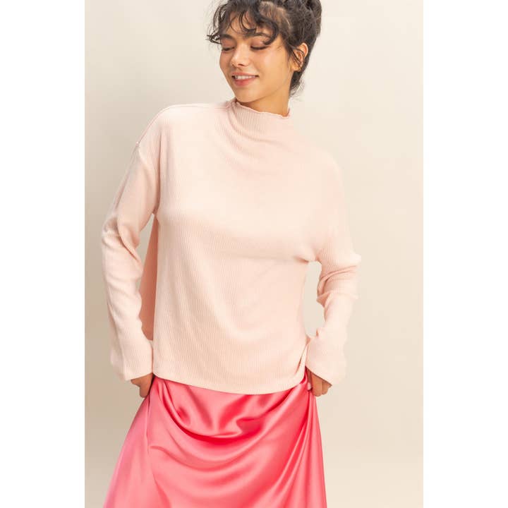 HYFVE - Wholesale Shirt - Women's - Oversized High Neck Top With Side Slit12