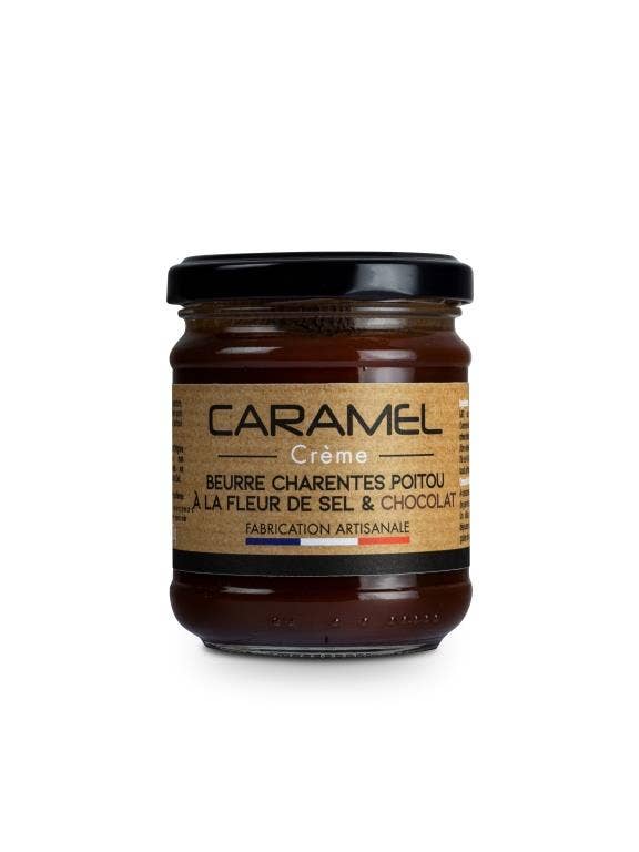 Chocolate Caramel Cream, AOP Butter & Fleur de Sel for wholesale by LA MOUTARDERIE CONFISERIE DE NOUVELLE AQUITAINE