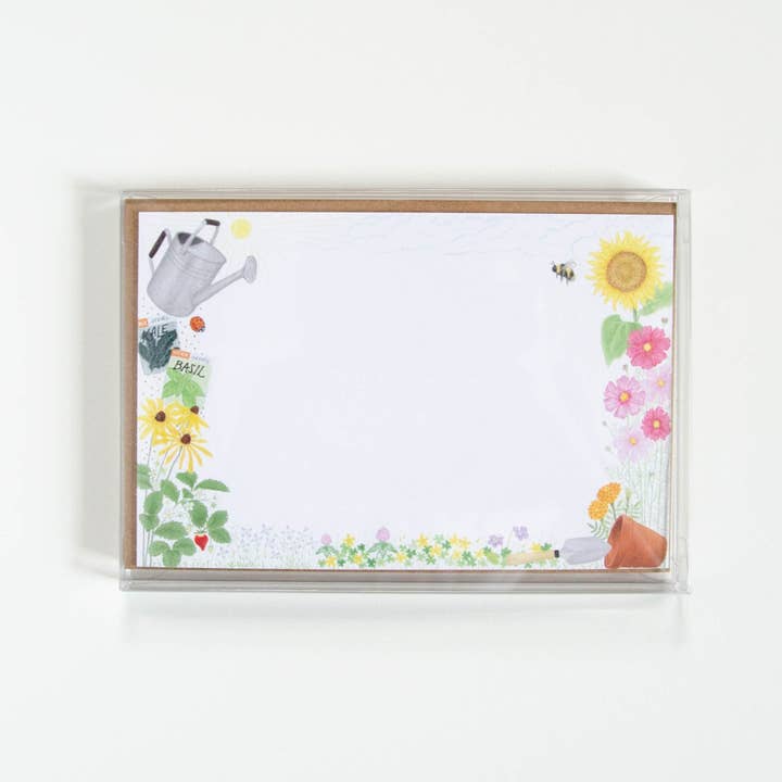 Lettering By KT - Wholesale Stationery/Notecard Set - Garden Set of 8 Flat Cards1