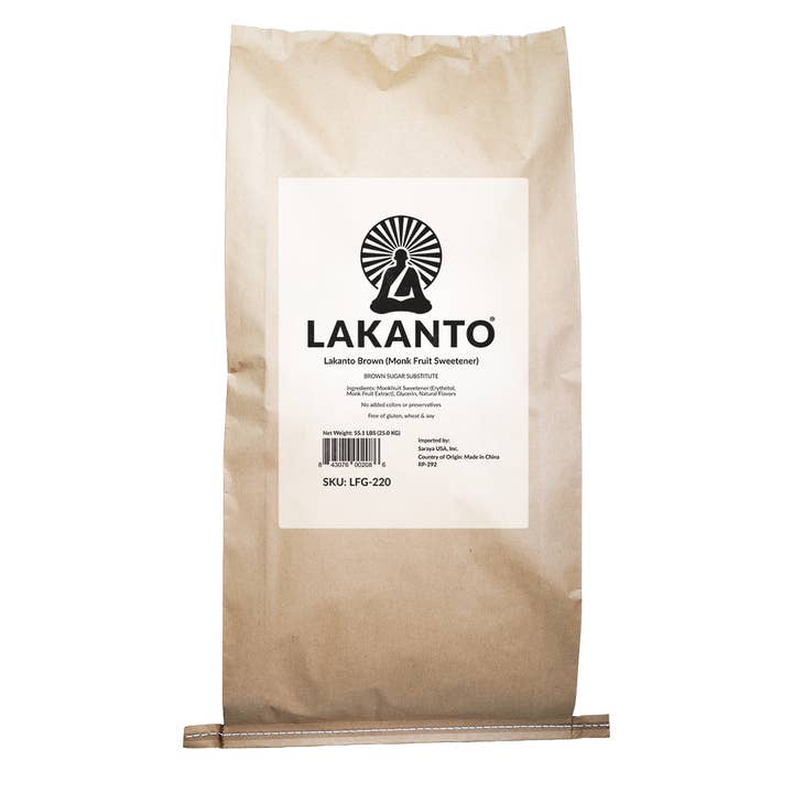 Lakanto Brown Monk Fruit Sweetener with Erythritol - 25 KG for wholesale by Lakanto