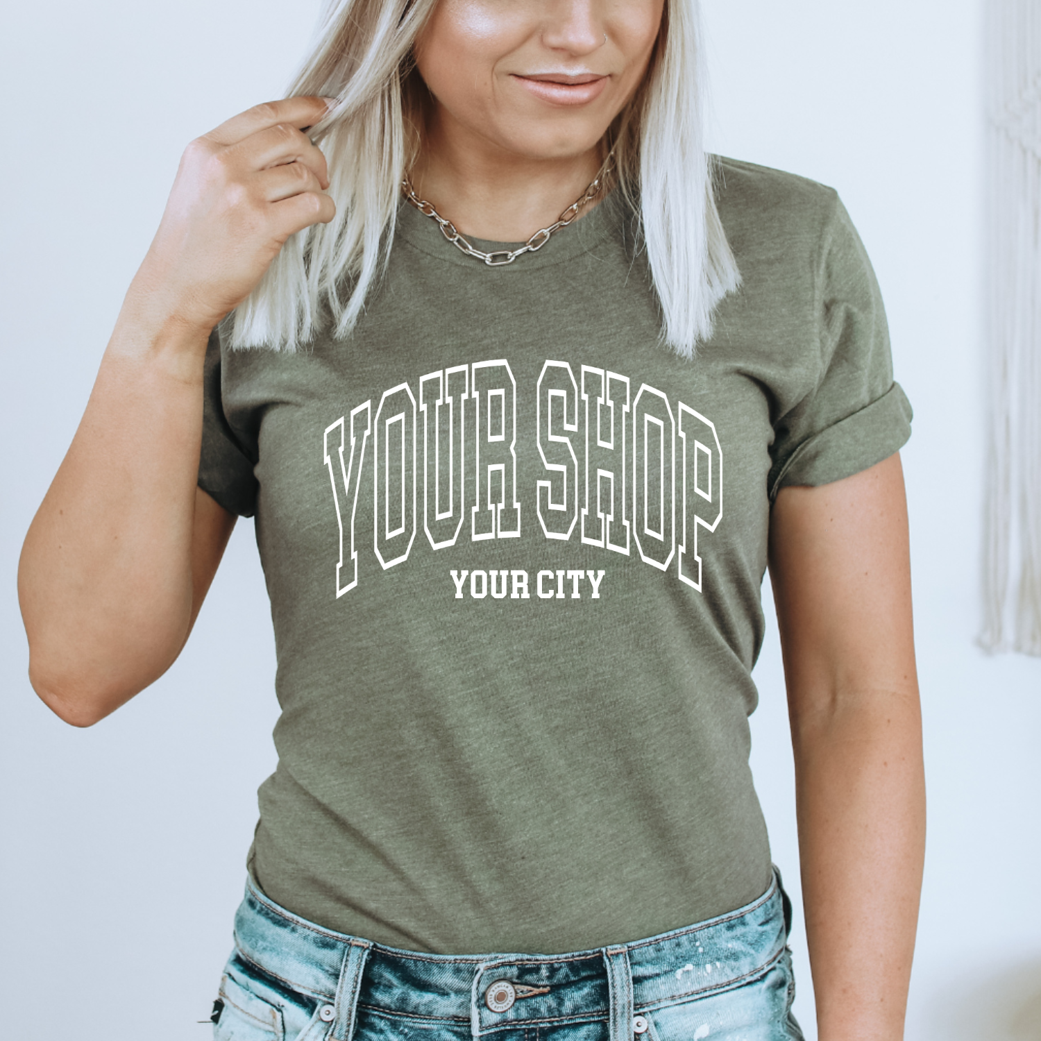 Faith & Life Christian Brands - Wholesale Screen Printed T-Shirt - Women's - Custom City State or Text Personalized Shop Logo Tee Shirt10