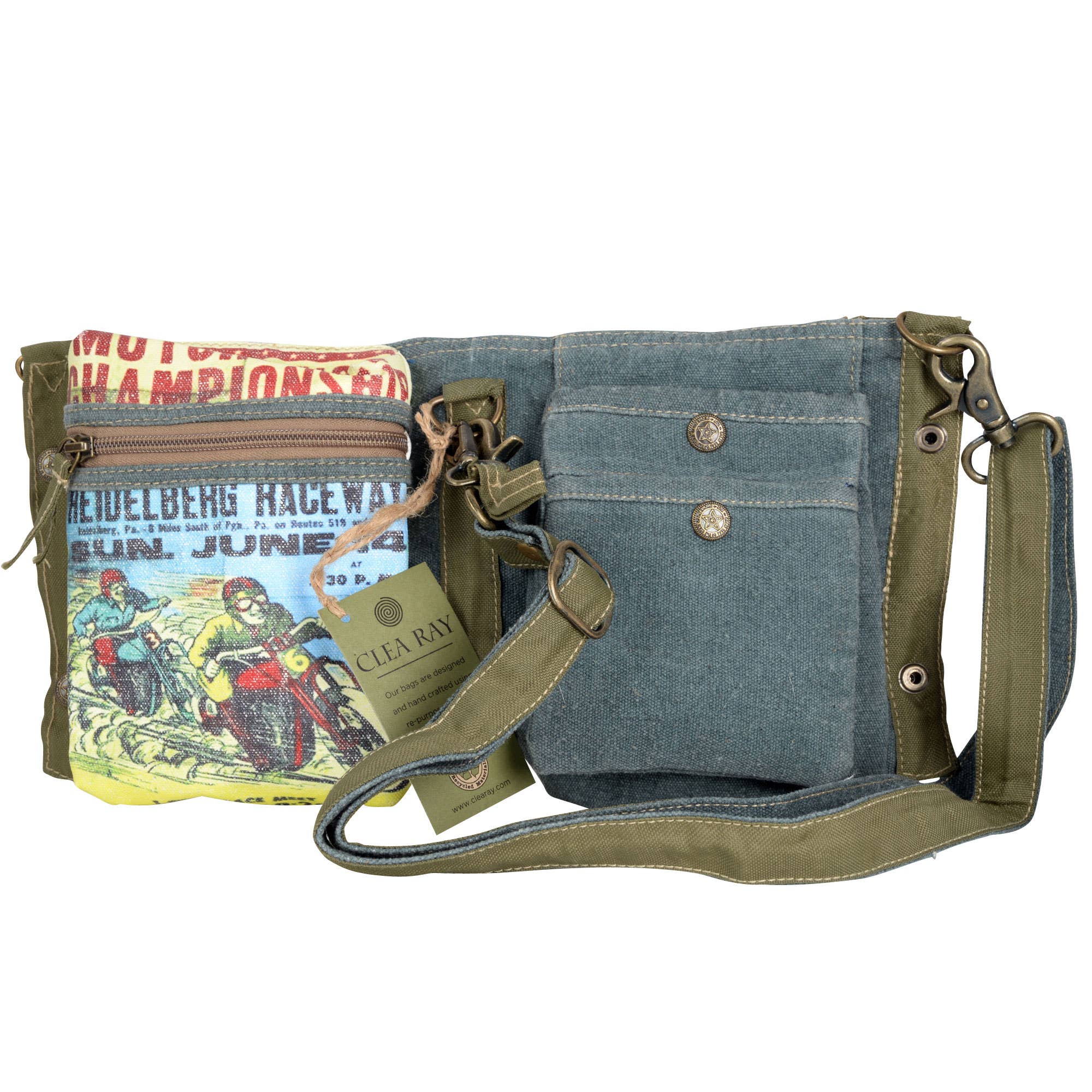 Benjamin International - Wholesale Crossbody Bag - Unisex - Motorcycle Double Fold Bag1