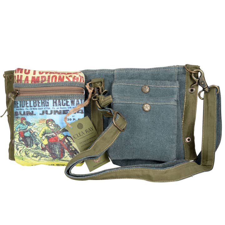 Benjamin International - Wholesale Crossbody Bag - Unisex - Motorcycle Double Fold Bag1