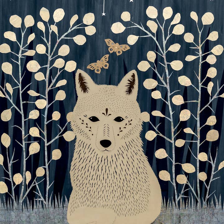 Lunaria - 11 x 14 inch Cut Paper Art Print for wholesale by Rural Pearl: Cut Paper Art by Angie Pickman