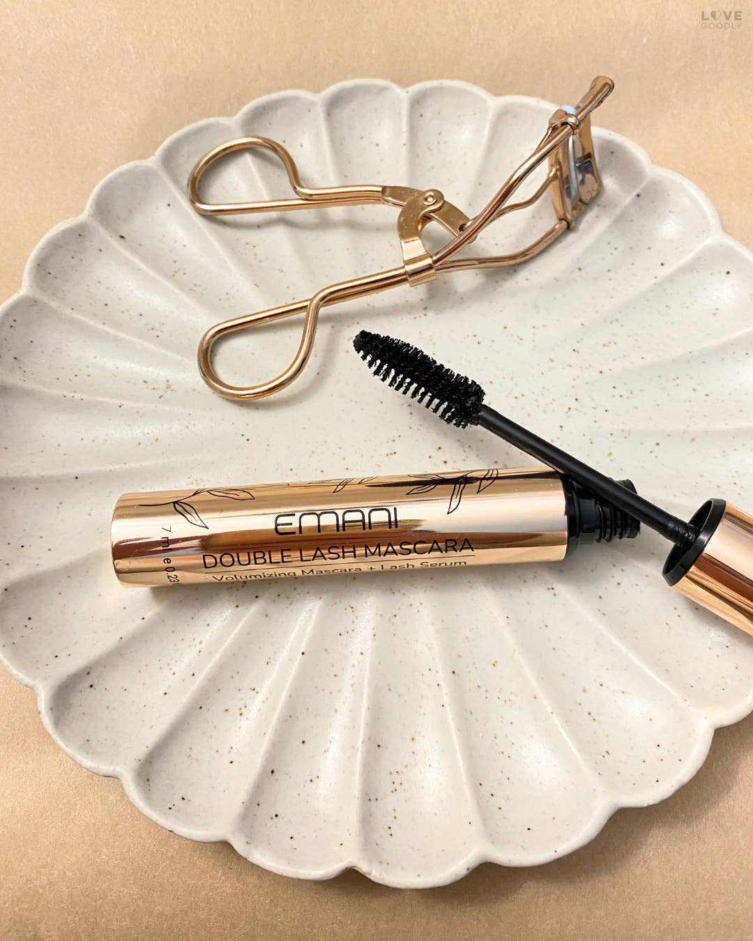 EMANI VEGAN COSMETICS - Vente Mascara - Mascara Double Lash + Sérum pour la croissance des cils - Naturel + Bio9