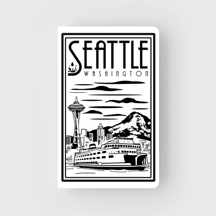 Pike Street Press - Wholesale Notebook - Seattle Lino- Ferry Letterpress Notebook
