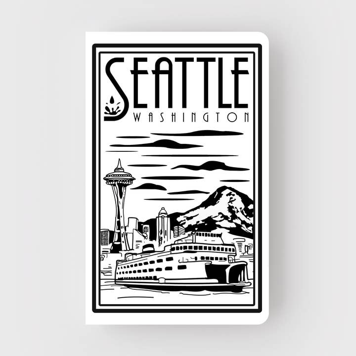 Pike Street Press - Wholesale Notebook - Seattle Lino- Ferry Letterpress Notebook0