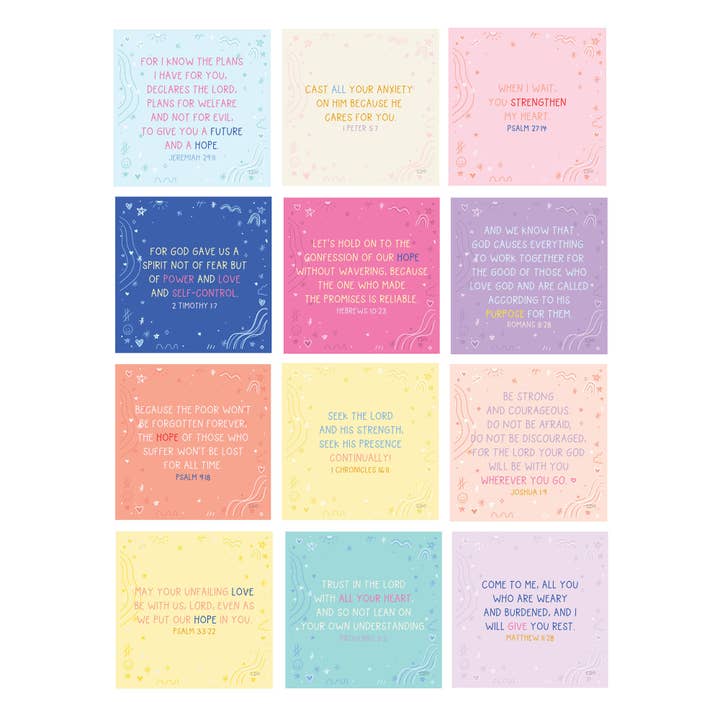 Callie Danielle - Wholesale Desk/Tabletop Sign - Verses For Hope Card Set