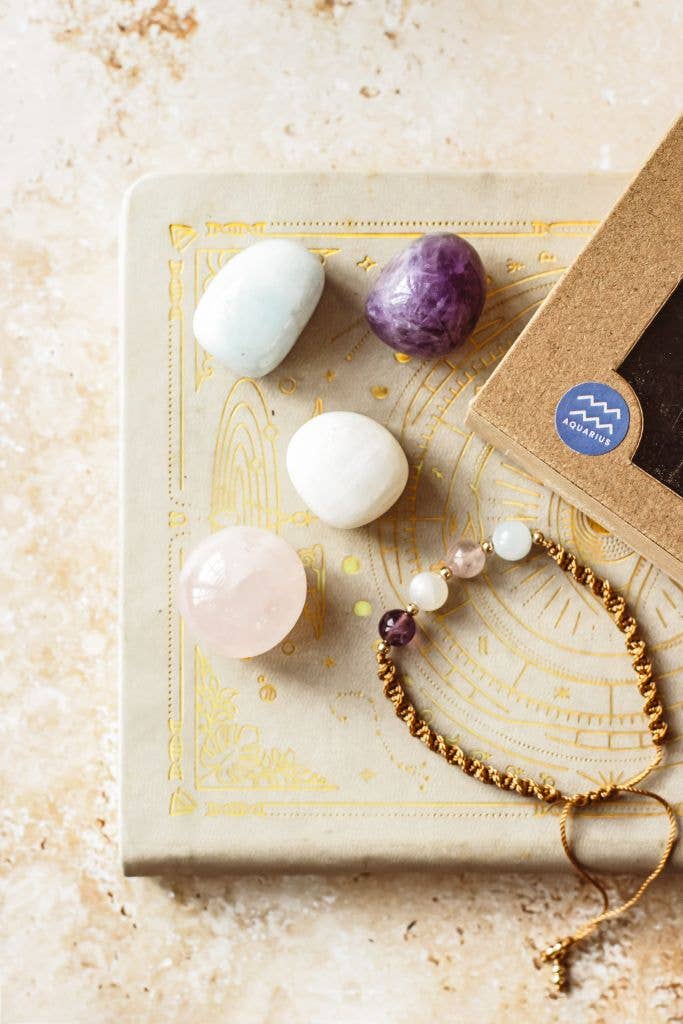 Mindful Living Co. - Wholesale Spiritual Stone/Crystal - Zodiac Crystal & Bracelet Gift Set 0