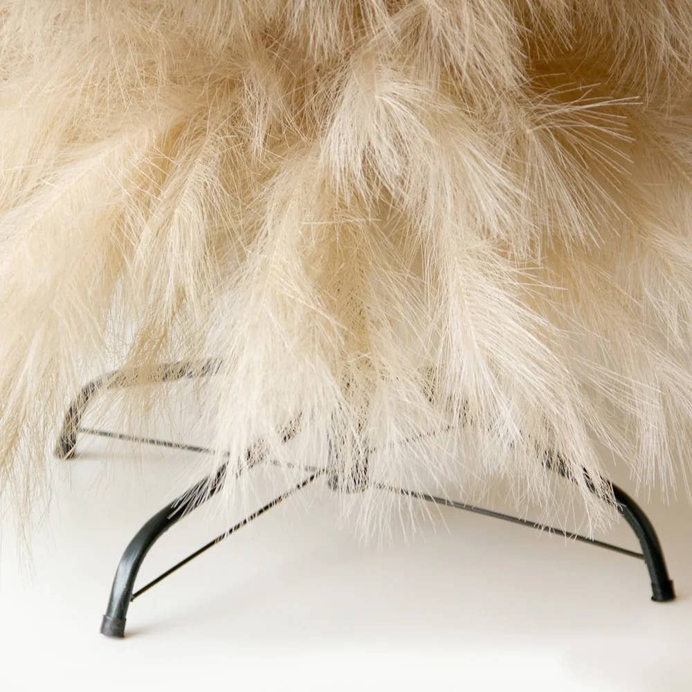 Cwpco - Vente Plantes artificielles - Arbre de pampa en fausse fourrure de luxe 3ft-8ft | Décor bohème fait main10