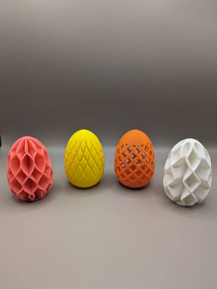 Geometric Pattern Easter Eggs Set of 4 for wholesale by Material Concepts