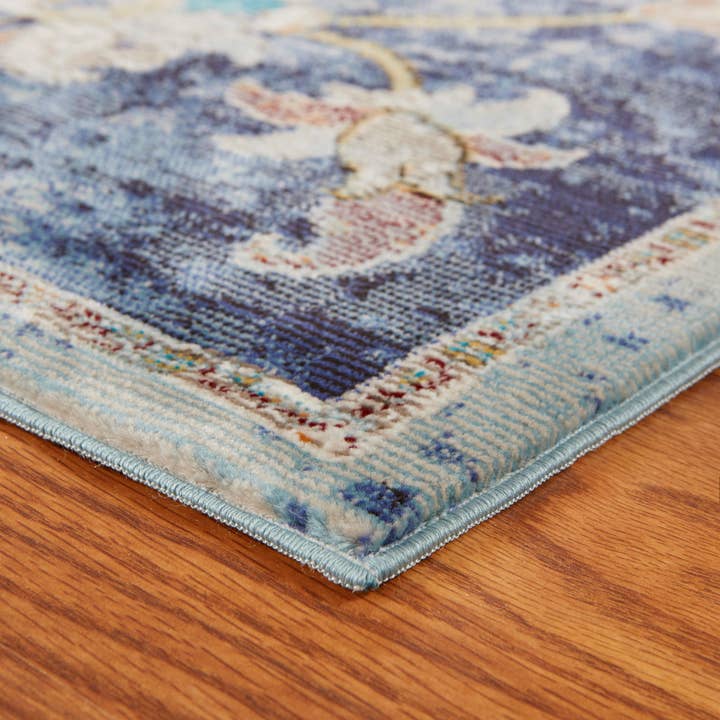 LR Home - Wholesale Area Rug - Gabriella Blue Floral Blue / Multi Area Rug2