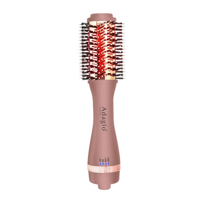 Adagio California - Wholesale Hair Dryer - Infrared Blowout Brush (Rose Gold Blush)