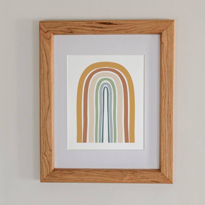 Blije Regenboog 8x10" Kunstdruk voor wholesale door Stillbay Home Goods