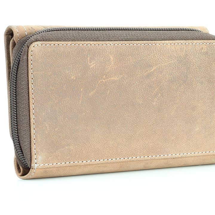 Leather Impressions Inc - Vendita all'ingrosso Pochette - Donna - Pochette da donna American Bison con bottoni floreali14