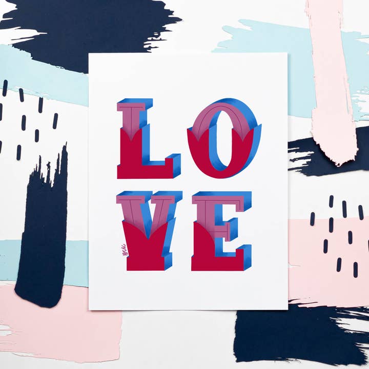 Kunsttryk Kærlighed for engroshandel hos Betina C Koche