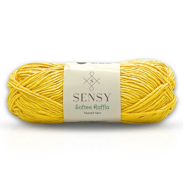 Sensy - Wholesale Yarn - Sensy Softee Raffia Twisted Yarn, 3.5 oz, 109 Yards, 100% Polyester, Gauge 4 Medium24