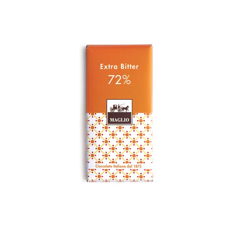 Chocolate Blend - EXTRA BITTER 72% gluten free & vegan for wholesale by Cioccolato Maglio