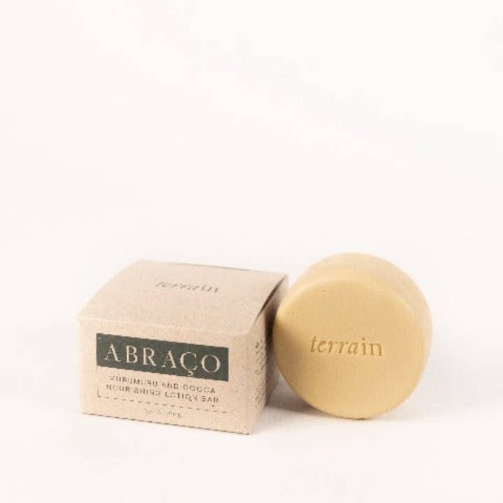 TERRAIN BRAZILIAN BOTANICALS - Wholesale Solid Lotion - ABRAÇO Nourishing Lotion Bar with Murumuru and Cocoa4