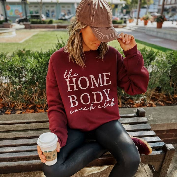 Homebody Couch Club Sweatshirt for wholesale by Mountain Moverz