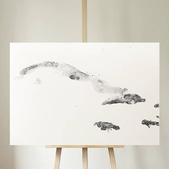 Topografische kaart van Cuba voor wholesale door Nativah Chaya