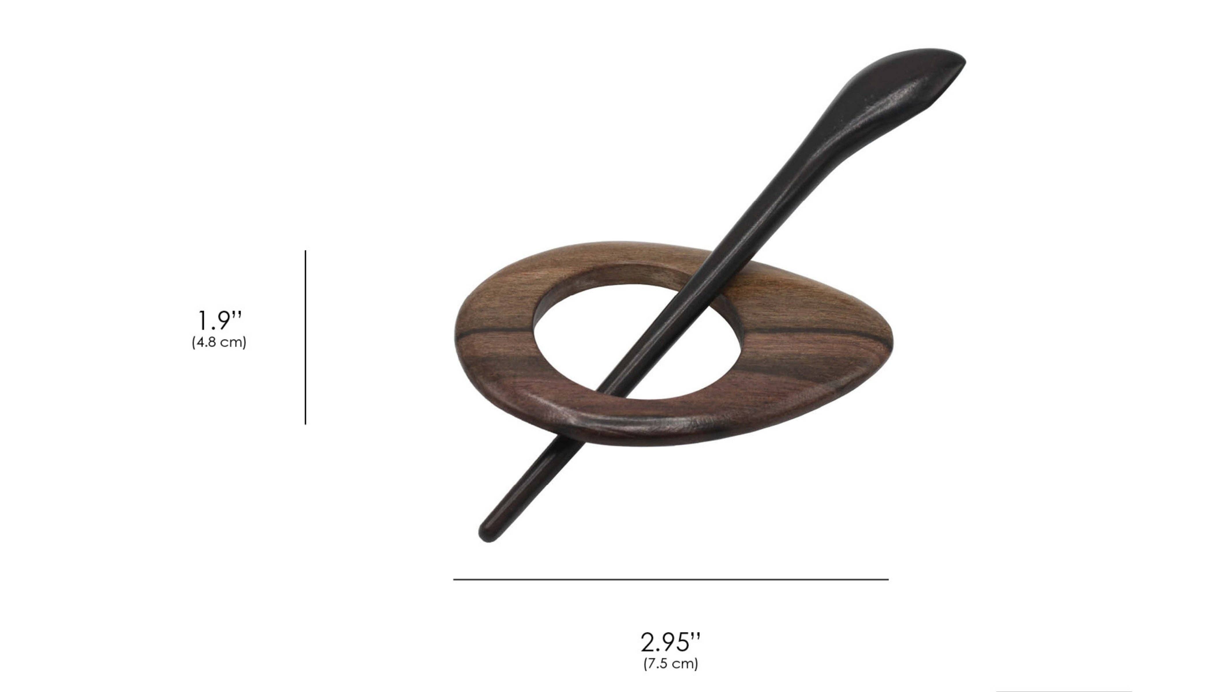 Anne B. Accessories – wholesale Brooch – Wood Scarf Pin with Stick, Scarf Buckle Shawl Buckle Knitted7