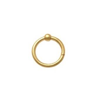 Anneau de septum en or massif 10kt, piercing daith, anneaux de nez #24 pour la vente par Zahav Jewelry