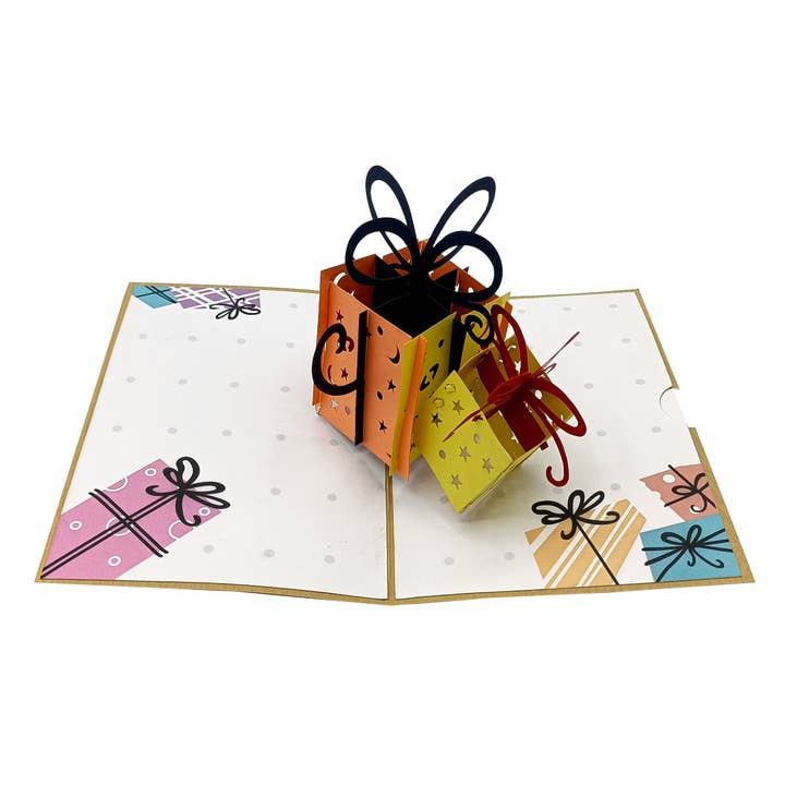 RF Distribution - Vente Étiquette cadeau - Carte surprise Origami