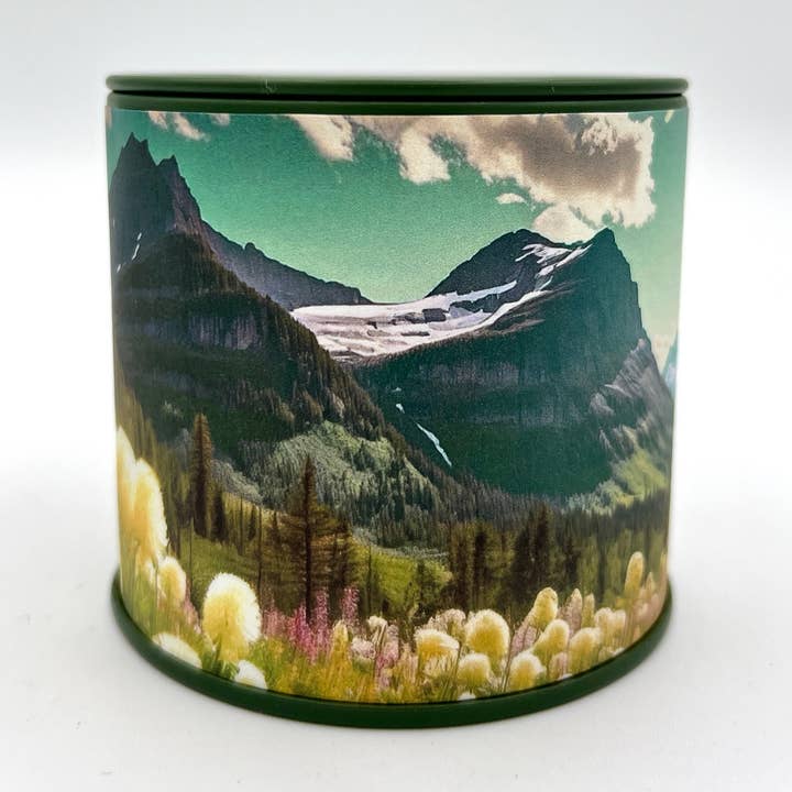 The Sacred Wild Candle Co - Vente Bougies de voyage - NOUVEAU ! Boîte de voyage avec carte vintage - MONTANA DERNIER MEILLEUR ENDROIT0