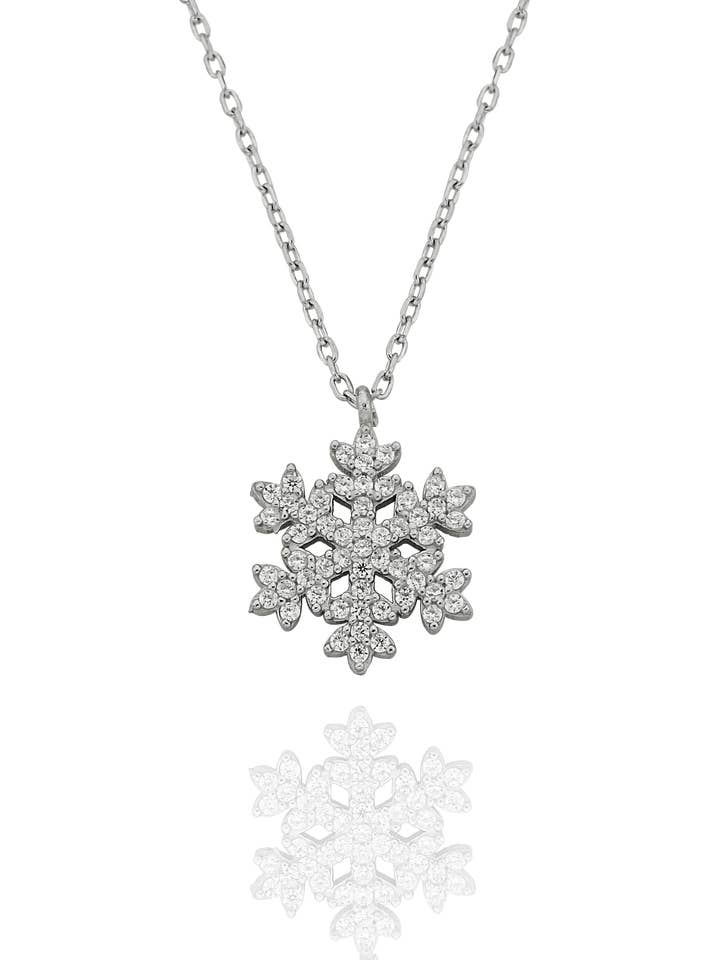 Snow Flake Halsband för wholesale av Minval Jewelry
