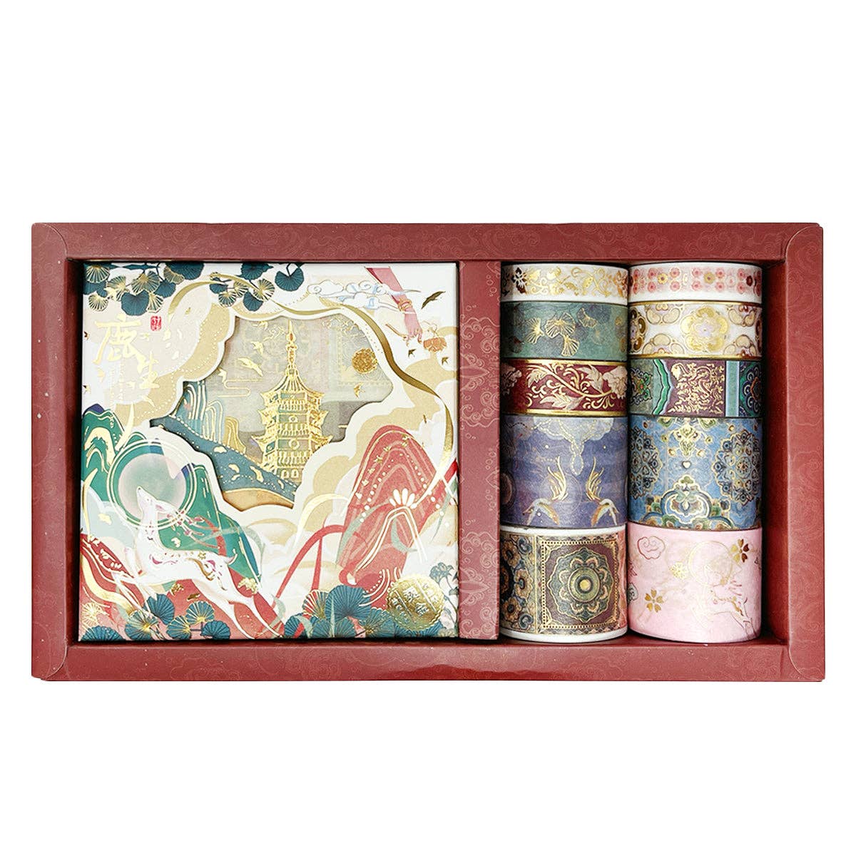 Wrapables.com - Wholesale Washi Tape - Wrapables Decorative Gold Foil Washi Tape and Sticker Set0