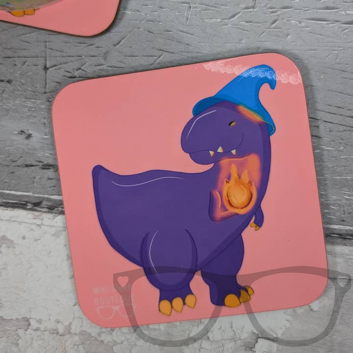 Mr Bolan the Wizard Coaster for wholesale by Mini Geek Boutique