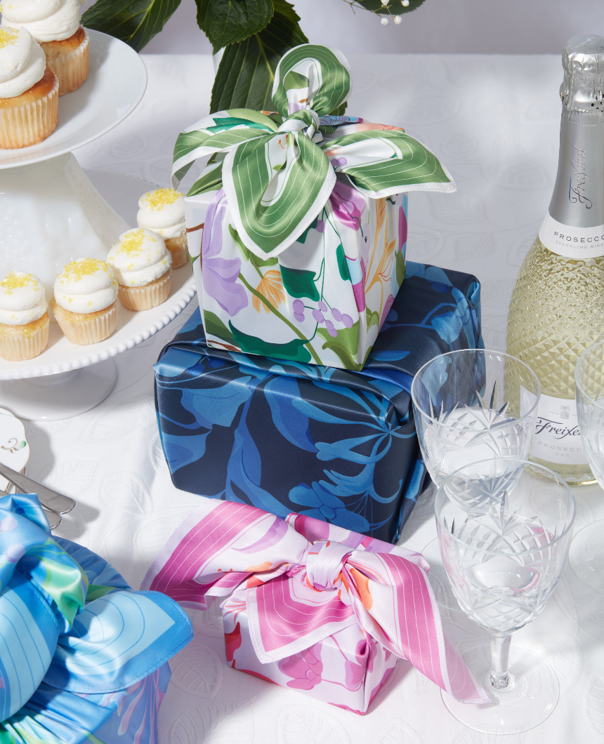 WRAPPR Gift Wrap - Vente Feuille de papier cadeau - Emballage cadeau Furoshiki par Danni Ha | 18 pouces, polyester recyclé95