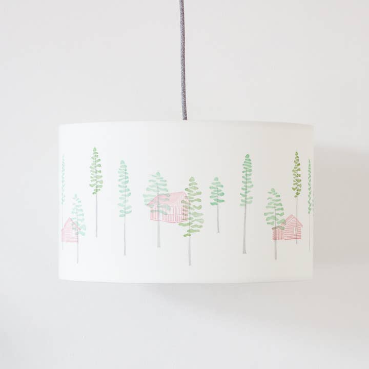 Trees and Cabin Ceiling Lampshade for wholesale by Lume Lighting