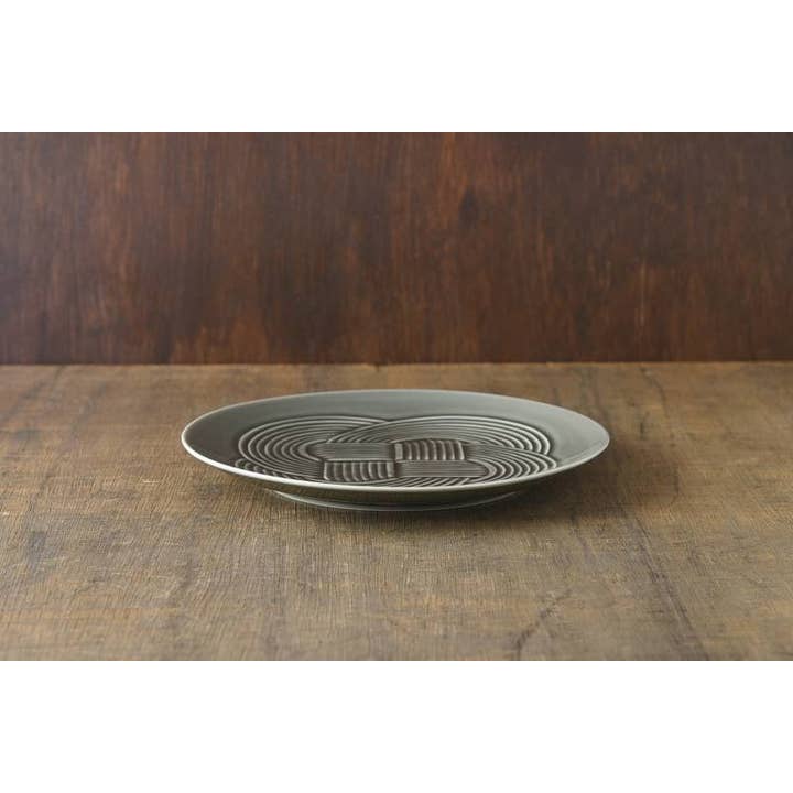 Yamani - Wholesale Dinner Plate - Oda pottery Musubi 19cm plate - black1