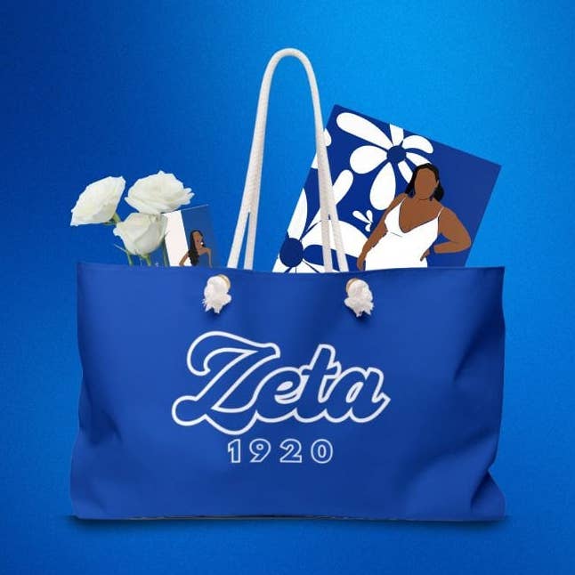 Zeta Phi Beta Sorority Inspired Custom Weekender Bag ZPB for wholesale by OFC Tees & Gifts