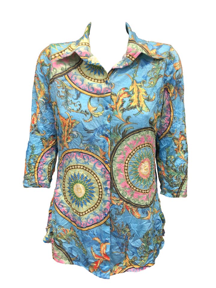 3/4 ÆRME SKJORTE - CAPRI 8603 for engroshandel hos David Cline