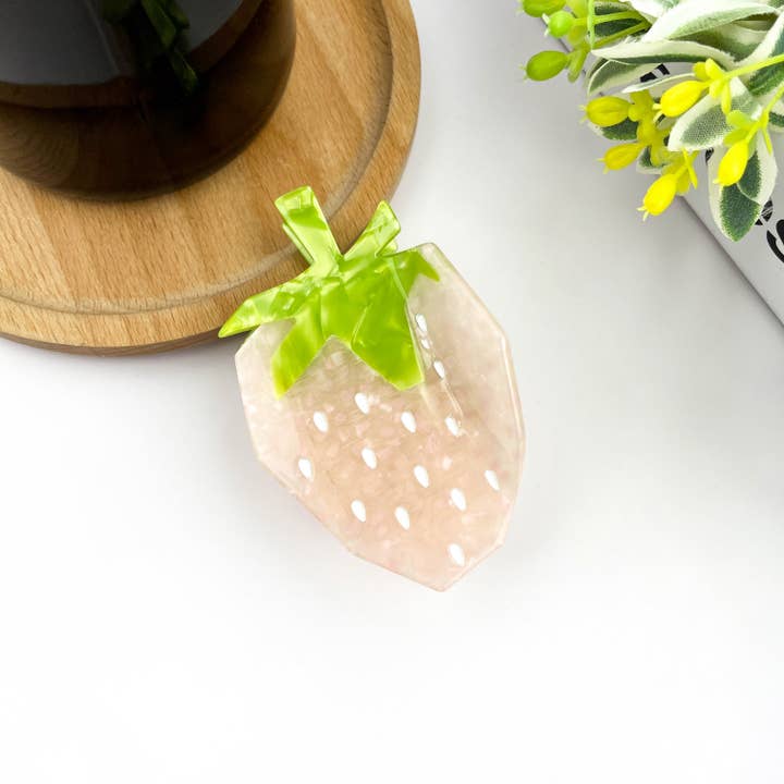 TheDivaSoap - Wholesale Hair Clip - Women's - Cartoon Strawberry Hair Claw Clip,Fruit Hair Clip