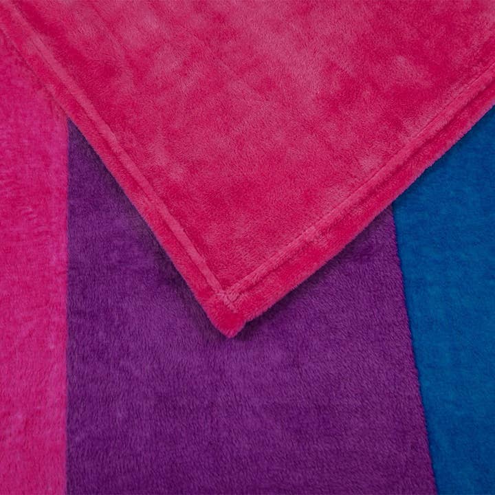 Flags Importer - Wholesale Throw Blanket - Bisexual Soft Plush 50x60in Blanket4