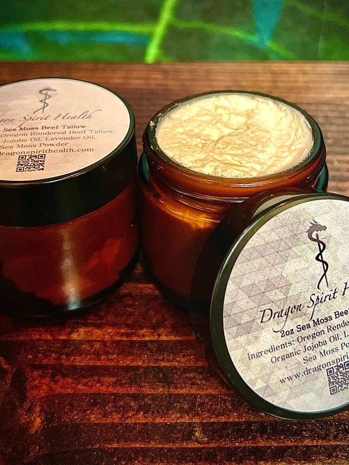 Sea Moss Beef Tallow ansigtscreme for engroshandel hos Dragon Spirit Health