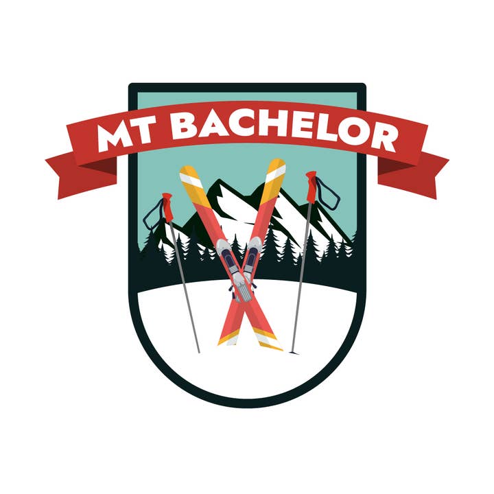 Mt Bachelor Ski Resort Sticker for wholesale by MOJA