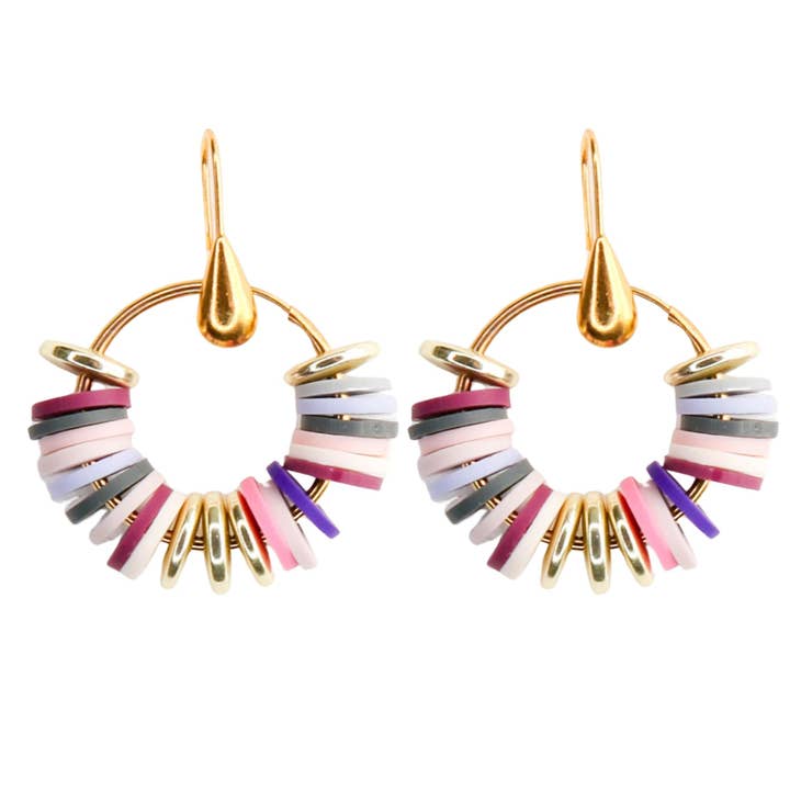 Esme Earrings in Pink Valentine for wholesale by Catherine Page Jewelry