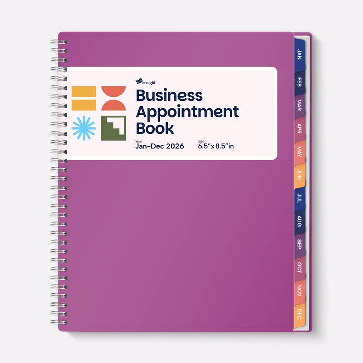 Magenta A5 2026 Jan-Dec Appointment Book & Planner for wholesale by Ensight