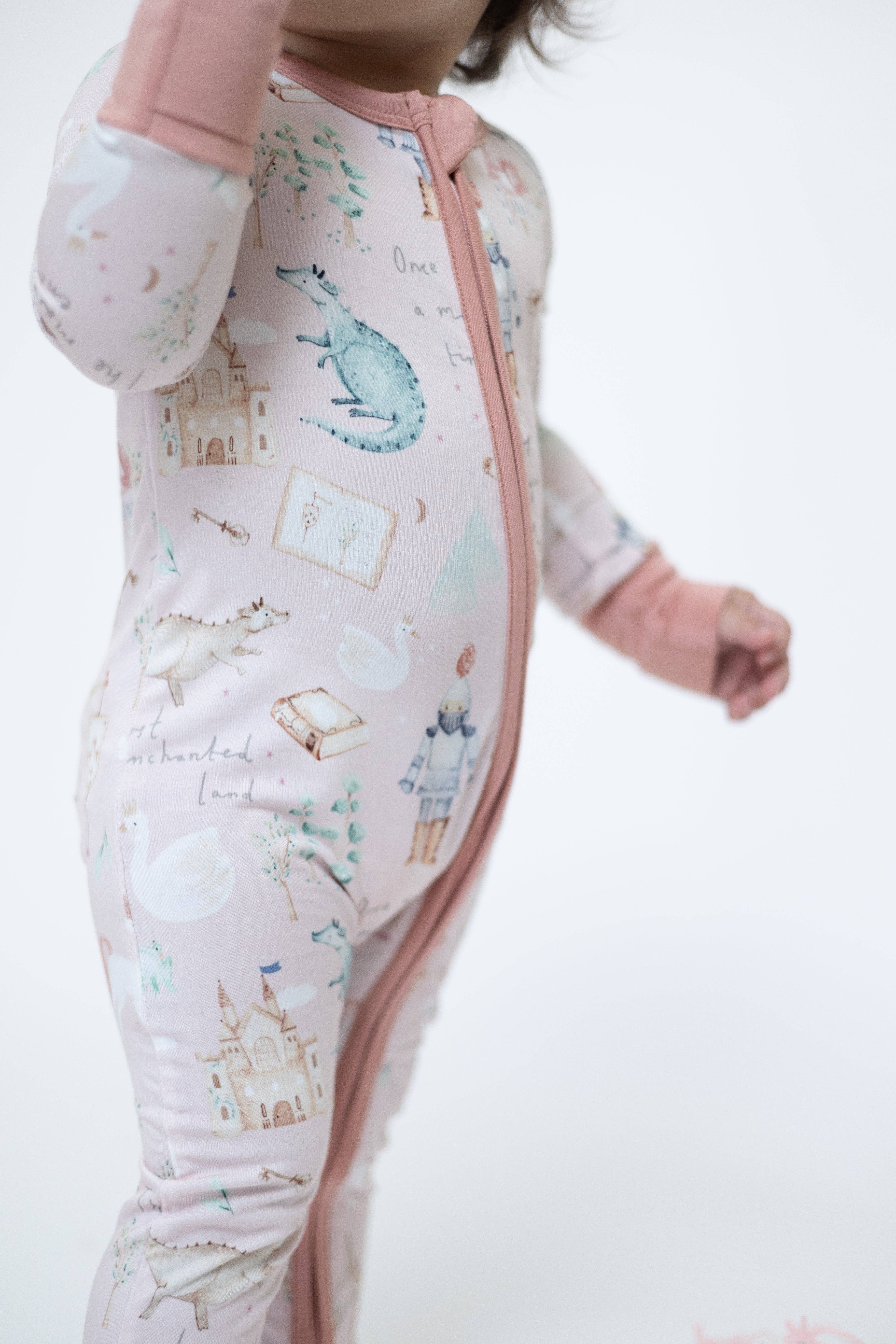 HUGGA BABIES - Wholesale Sleepsuit - Baby - Once Upon A Time Bamboo Zipper Lounger4