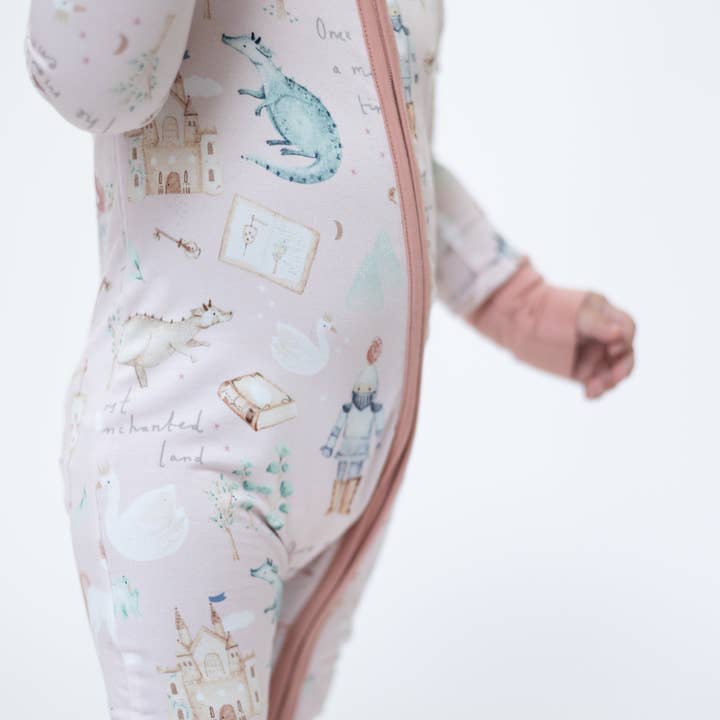 HUGGA BABIES - Wholesale Sleepsuit - Baby - Once Upon A Time Bamboo Zipper Lounger4
