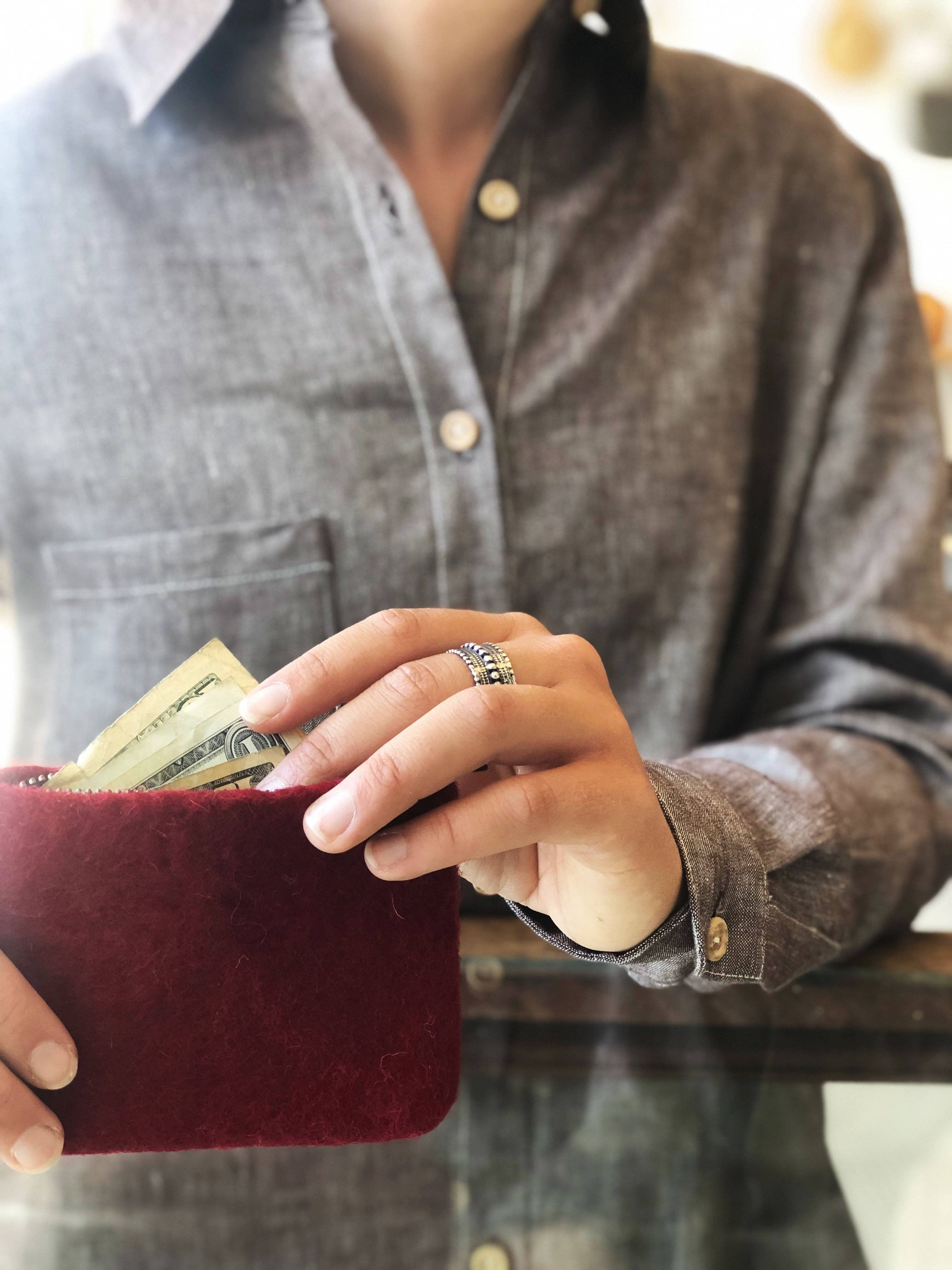 Civil Alchemy - Wholesale Coin Purse - Women's - Wool Coin Pouch10