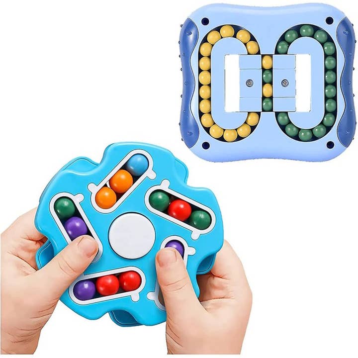 JSBlueRidge Toys – Engroshandel Fidget - Børn – Roterende Magisk Bønne Fidget Terning Børnelegetøj - Assorterede