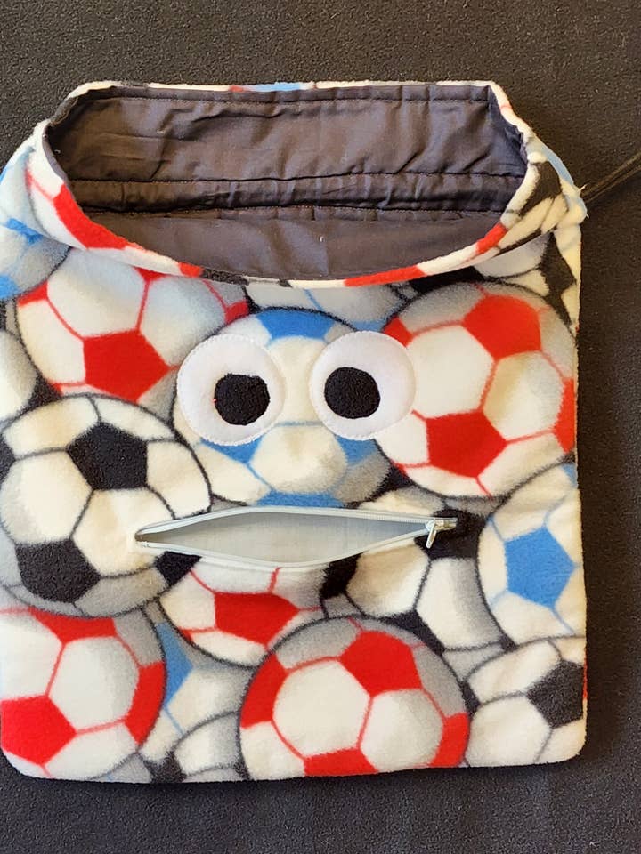 Sac à cordon Chomper Buddy, sac de couchage, , démence Alzheimer football pour la vente par Peek A Boo Plush