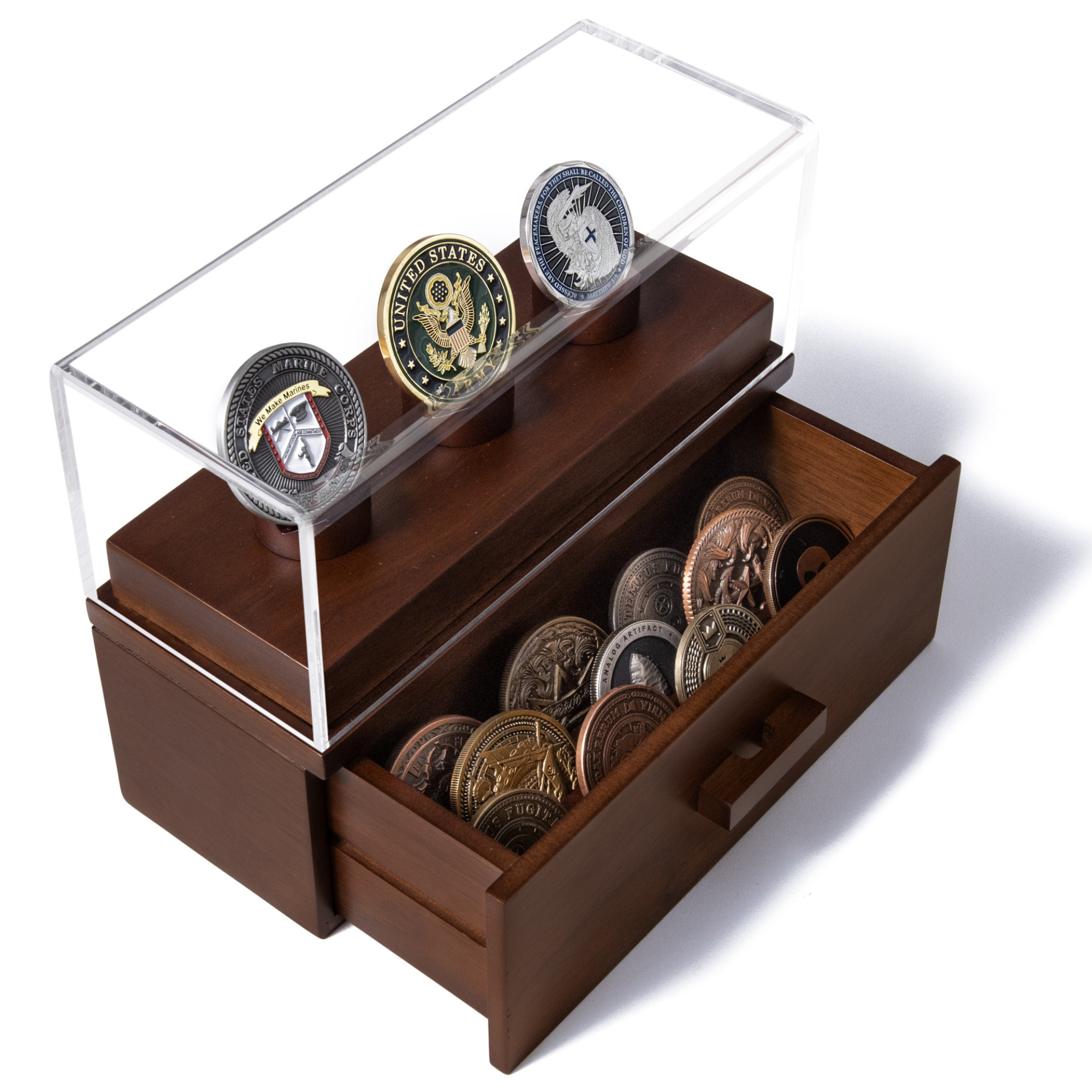 Wholesale The Podium  Challenge Coin Display Case Military Coin Rack for  your store - Faire