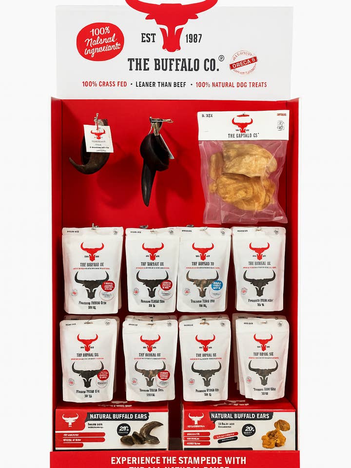 Buffalo Trade Stand Deal- with product for wholesale by The Buffalo Co.